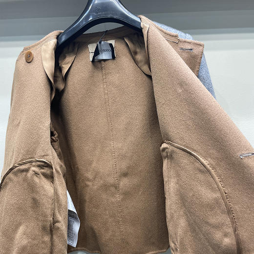 意大利产 GIORGIO ARMANI/阿玛尼 女商务休闲山羊毛兔毛混纺外套 商品图2