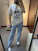 水淼大码女装2024春新款胖mm200斤韩版宽松显瘦牛仔裤7206 商品缩略图6