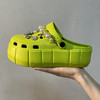 【服装鞋包】夏季踩屎感外穿增高厚底diy卡通两穿凉拖鞋洞洞鞋 商品缩略图2