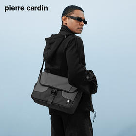 皮尔卡丹collide系列 多功能休闲斜挎包男士单肩包