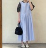 Veritecoeur浅蓝白色连衣裙 商品缩略图3