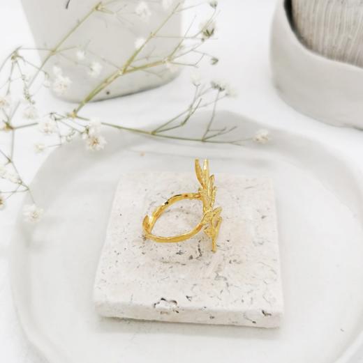 北京仓｜Elise Tsikis-Manisa-金色橄榄叶 戒指［法国设计师］ 商品图2