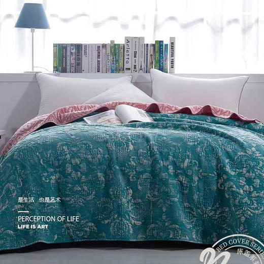 欧式风休闲水洗多用被 三色可选 商品图0