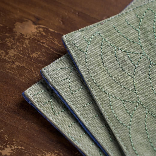 拾舍 手工棉麻绣花壶垫 吸水隔热防滑壶垫 商品图2