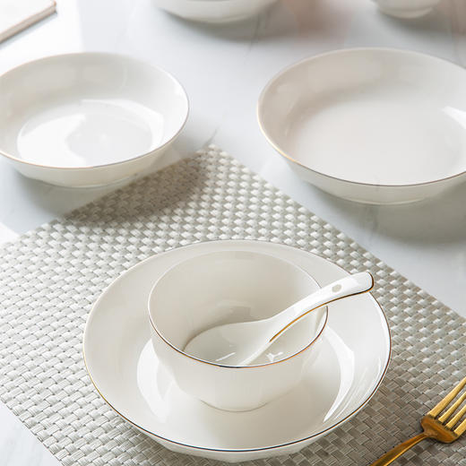 菲米生活唯金时代陶瓷餐具套装碗蝶盘FM-TC2113 商品图5