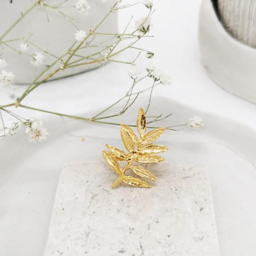 北京仓｜Elise Tsikis-Manisa-金色橄榄叶 戒指［法国设计师］ 商品图1