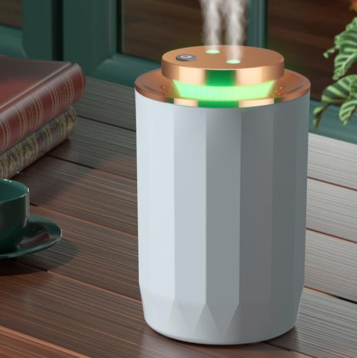 加湿器家用香薰大容量双喷头大雾车载大容量跑马灯桌面US B卧室 商品图2