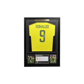 收藏系列 大罗 巴西队9号黄色 亲笔签名球衣 ICONS