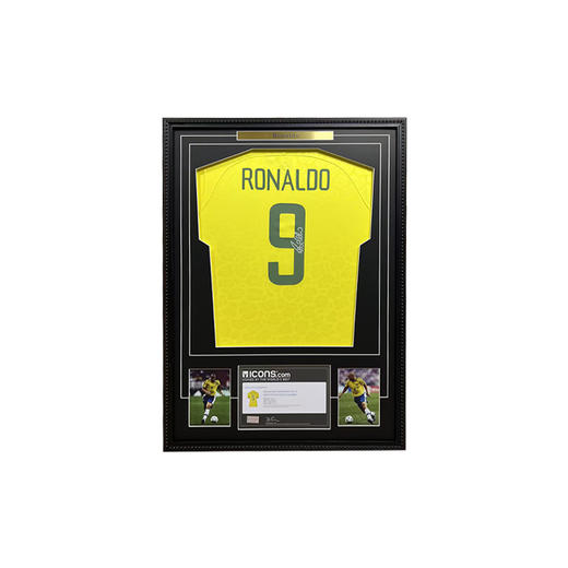 收藏系列 大罗 巴西队9号黄色 亲笔签名球衣 ICONS 商品图0