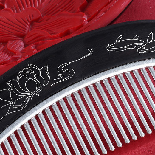 子佩集S999银一梳百顺梳子【YJSZ008】2305 商品图3