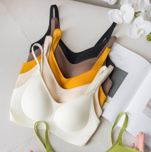 【88号款】女士夏季升级版瑜伽网透气果冻条无痕内衣 商品图2