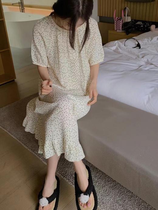 老米优品/ 治愈系碎花儿，婴儿肌棉纱《夏花绽放🌸棉纱小宅裙》懒洋洋的假期就要穿上小宅裙，心都融化啦！！Q230507E 商品图1