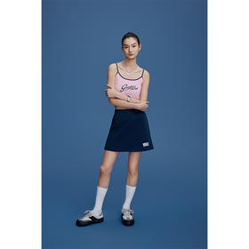 GOODBAI刺绣标弹力A字半裙