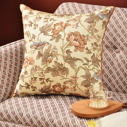 春意芍药系列靠包客厅轻奢复古靠枕 商品图2