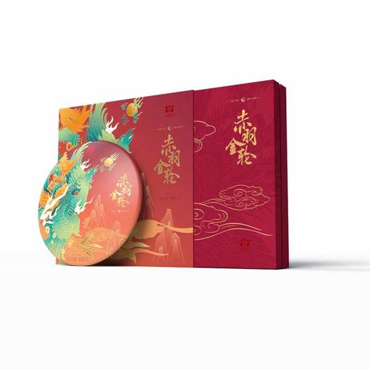 【大益茶】赤羽金轮普洱熟茶礼盒375g 商品图2