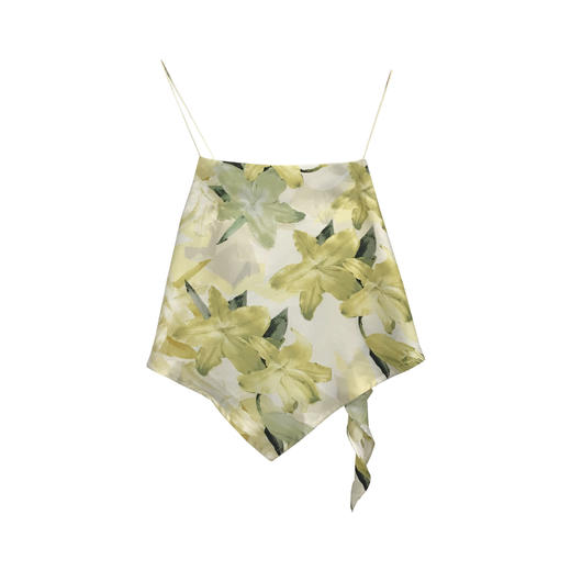 新款2023新潮设计感不规则露背系带肚兜小吊带背心内搭无袖碎花打底上衣女夏季 商品图4