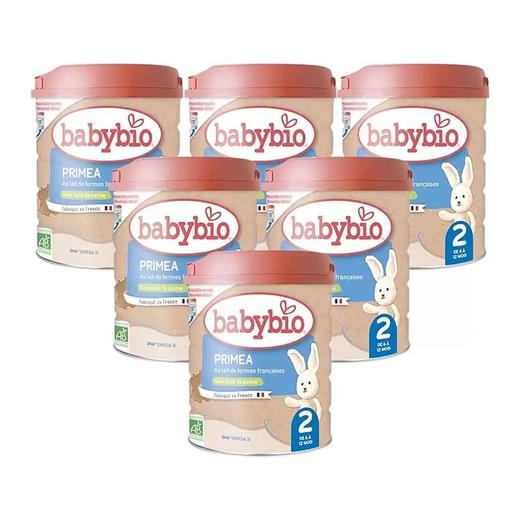 【团购直邮】法国Babybio伴宝乐有机牛奶二段标准 6罐装 商品图0