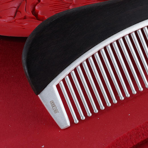 子佩集S999银比翼相思梳子【YJSZ010】2305 商品图2