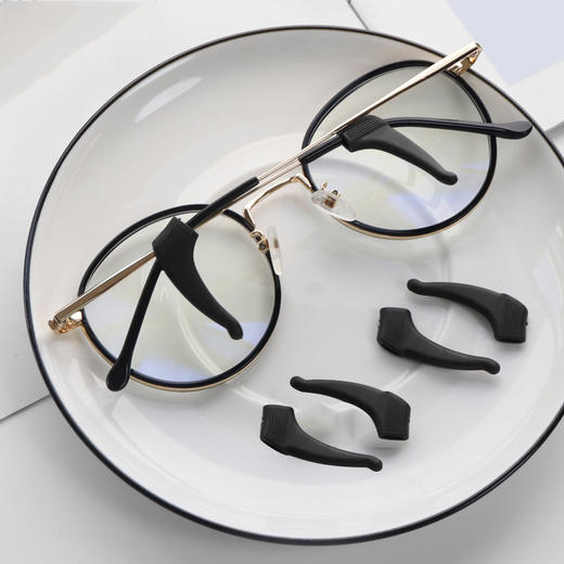 眼镜硅胶防滑套圆形长形固定圈眼镜脚套（颜色随机发） 商品图4