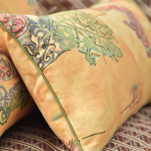 唐三彩系列靠包客厅轻奢复古靠枕 商品图3