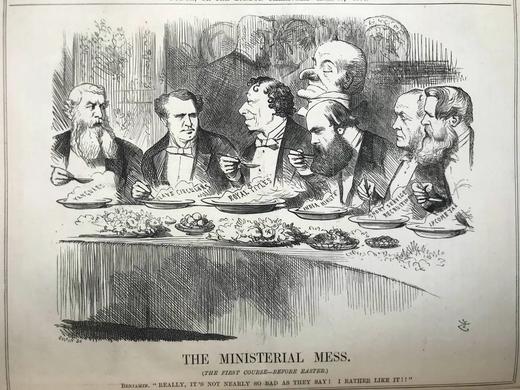 1876年 英国讽刺漫画杂志《笨拙》 数百幅插图 漆布精装16开 商品图3