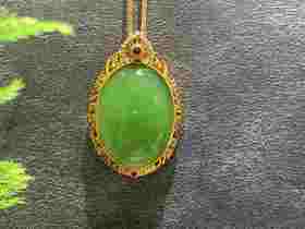 【御珠宫坊】金镶碧玉吊坠