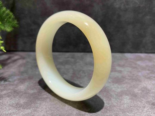 【御珠宫坊】糖羊脂白玉手镯57.3mm 商品图2