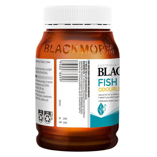 Blackmores 澳佳宝 无腥味深海鱼油胶囊 400粒 澳大利亚 商品图2