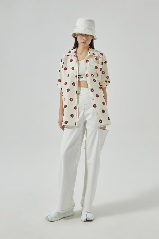 真丝波点衬衣 商品图0