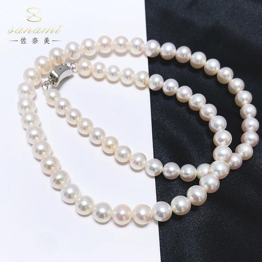 母亲节礼物！0.6折！【时尚气质 大方佰搭】日本 佐奈美珍珠项链 小米珠淡水 珍珠项链小巧 仙女链链锁骨链 商品图0