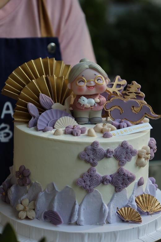 紫色系奶奶健康长寿 商品图2