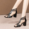 时尚个性，流线型拼接撞色高跟凉鞋HY-H3172 商品缩略图5