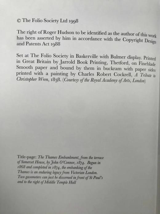 伦敦：一座城市的肖像（1998） 约百余幅插图 精装16开带书匣 商品图3