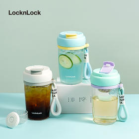 乐扣乐扣（LOCK&LOCK）磁弹水杯玻璃杯耐热茶水分离LLG953