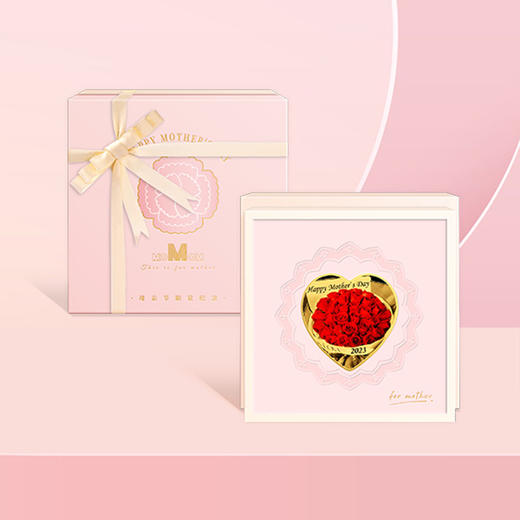 【现货】“爱您妈妈”母亲节彩色心形纪念章·礼盒装 商品图8
