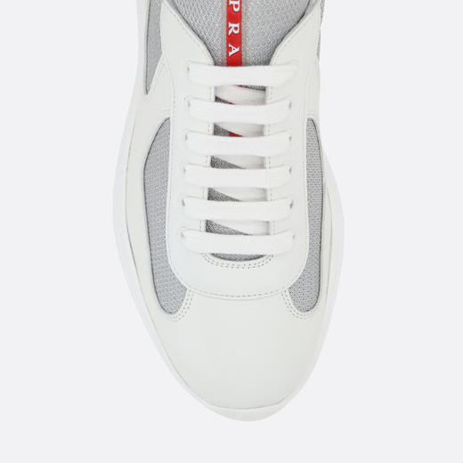 【二】PRADA 普拉达 男士尼龙皮革系带休闲运动鞋 混色 4E3400 6GW F0J36 商品图2