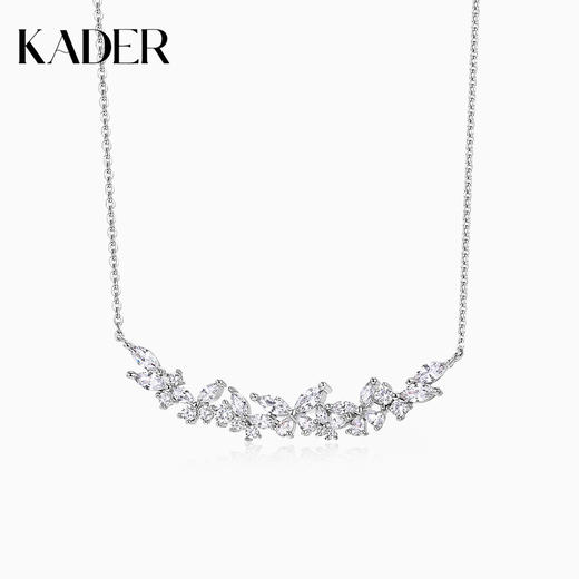 卡蒂罗闪闪蝶舞项链女纯银轻奢小众设计2023年新款锁骨链生日礼物 商品图1