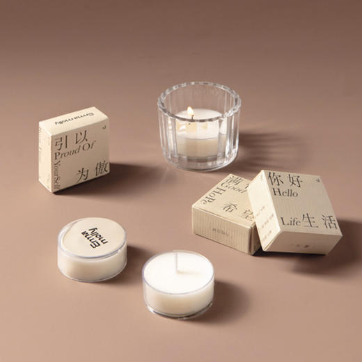 艾玛莫莉茶蜡玻璃容器光影烛台 商品图3