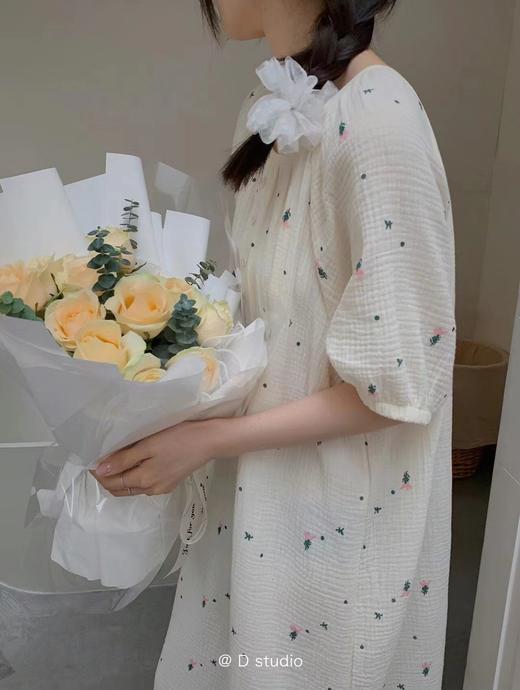 老米优品/ 治愈系碎花儿，婴儿肌棉纱《夏花绽放🌸棉纱小宅裙》懒洋洋的假期就要穿上小宅裙，心都融化啦！！Q230507E 商品图0