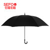 佐禧佑福直骨半自动全纤维黑色雨伞58cm*8k 商品缩略图0