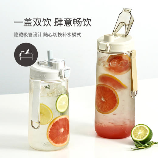 乐扣乐扣（LOCK&LOCK）水杯超大容量水壶Tritan吸管杯子户外健身运动 ABF972 商品图1