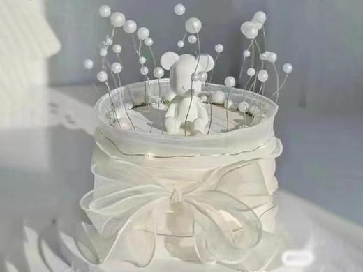 洁白小熊女神生日蛋糕 商品图0