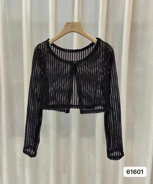 【两件装 辣妹套装】咖色镂空针织衫辣妹吊带背心两件套上衣女新款早秋复古小心机外搭 商品图11