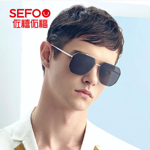 佐禧佑福太阳镜男潮个性墨镜方形开车驾驶镜MF7116 商品图3