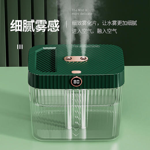 新款T8智能USB遥控加湿器双喷大雾量5升家用办公桌面空气增湿器 商品图2