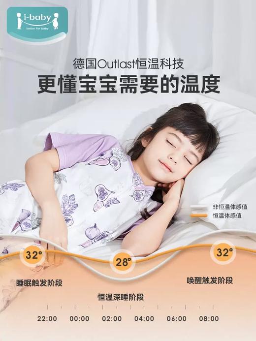 ibaby宝宝婴幼儿防踢被男女大童小孩春夏薄款恒温纱布分腿a类睡袋10AA08236001P 商品图1