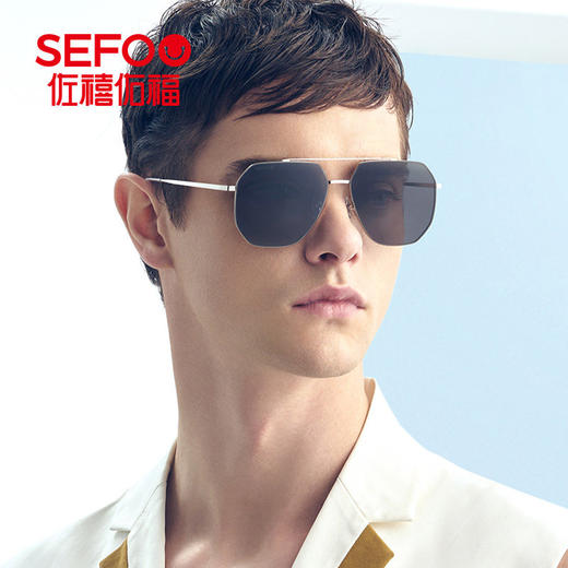 佐禧佑福太阳镜男潮个性墨镜方形开车驾驶镜MF7116 商品图4