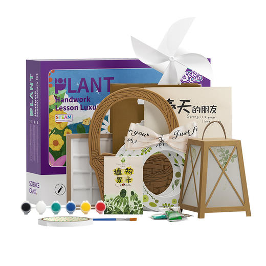 【云优选】科学罐头植物手工课 幼儿园手工制作DIY材料包 创意玩具 孩子的自然美育课 给孩子的艺术启蒙（拆封后不支持7天无理由退货，介意慎拍） 商品图5