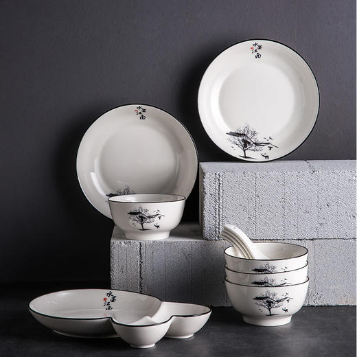 菲米生活醉江南陶瓷餐具套装碗蝶盘FM-TC1960 商品图0