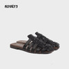 和诚行 2023夏季新款复古半包头编织外穿拖鞋女百搭穆勒鞋1580020 商品缩略图4